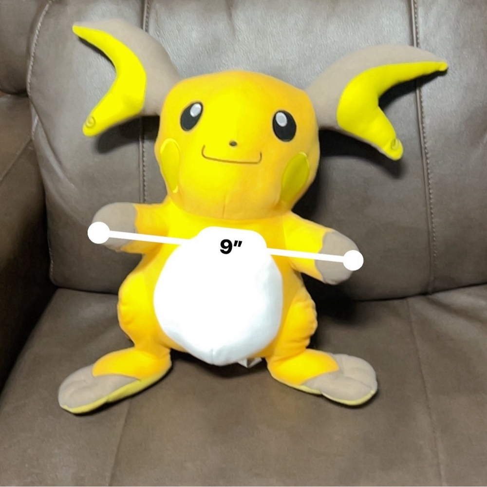Pokemon Raichu Plush Yellow and Gray 12.5 in - Picture 5 of 5